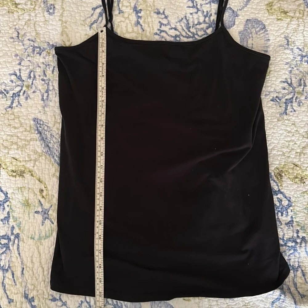 Liz Lange Maternity for target black 95% cotton/5% spandex camisole/tank top. M - Picture 5 of 5